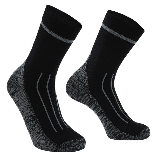 Chaussettes d'hiver longues pour hommes Chaussettes imperméables pour le ski Chaussettes chaudes pour hommes en hiver gris 39-42