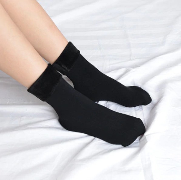 Chaussettes d'hiver pour femmes noir