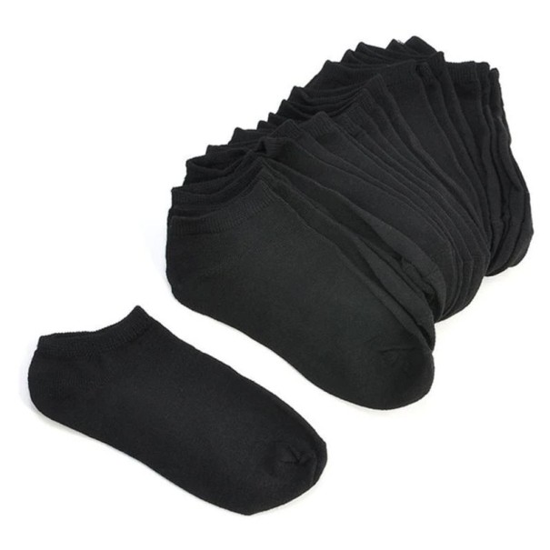 Chaussettes de cheville pour femmes - 10 paires noir