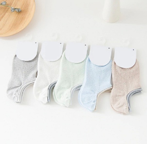 Chaussettes de cheville pour filles - 5 paires A901 4-7 ans 2