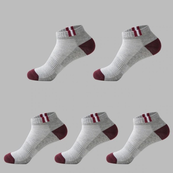 Chaussettes de cheville pour hommes - 5 paires A1479 6