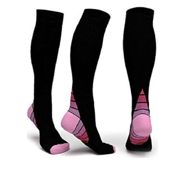 Chaussettes de compression A1473 rose L/XL