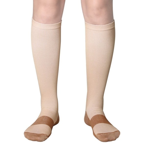 Chaussettes de compression T827 couleur chair L/XL