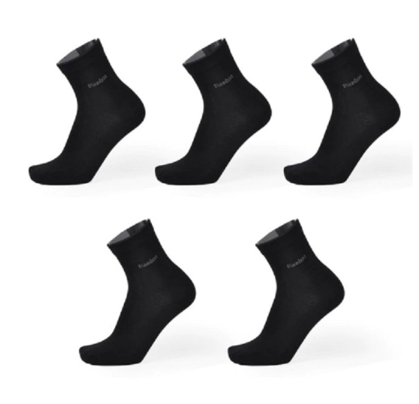 Chaussettes en bambou pour hommes - 5 paires noir