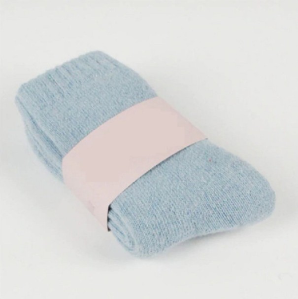 Chaussettes en laine pour femmes bleu