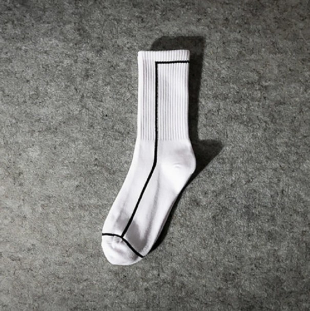 Chaussettes Hip Hop pour Hommes blanc