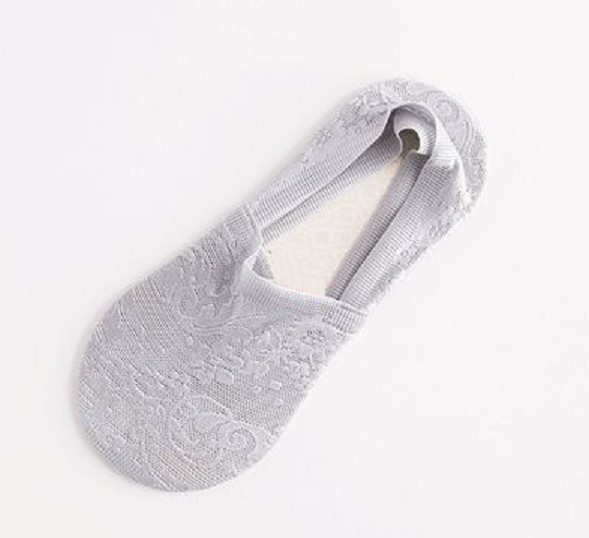 Chaussettes invisibles pour femmes gris