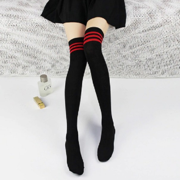 Chaussettes montantes à rayures 5