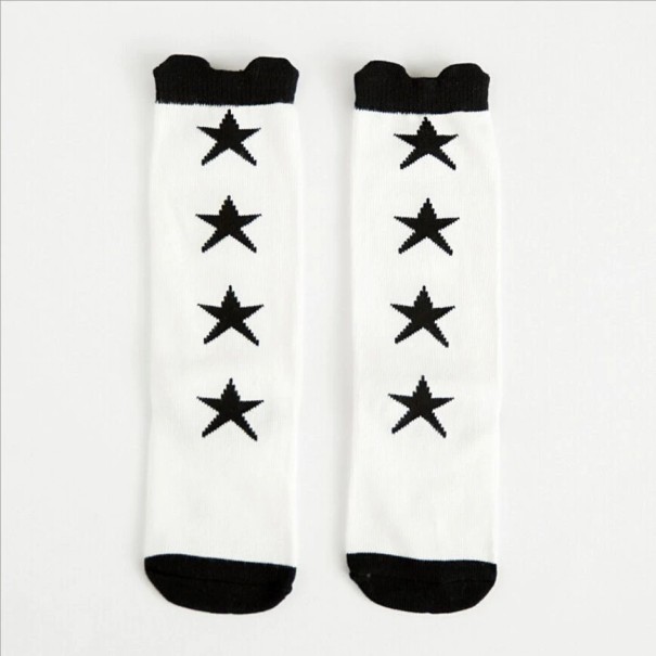 Chaussettes noires et blanches pour filles 4-6 ans 3