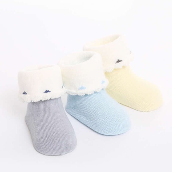 Chaussettes pour bébés avec des cœurs - 3 paires 3-6 mois A