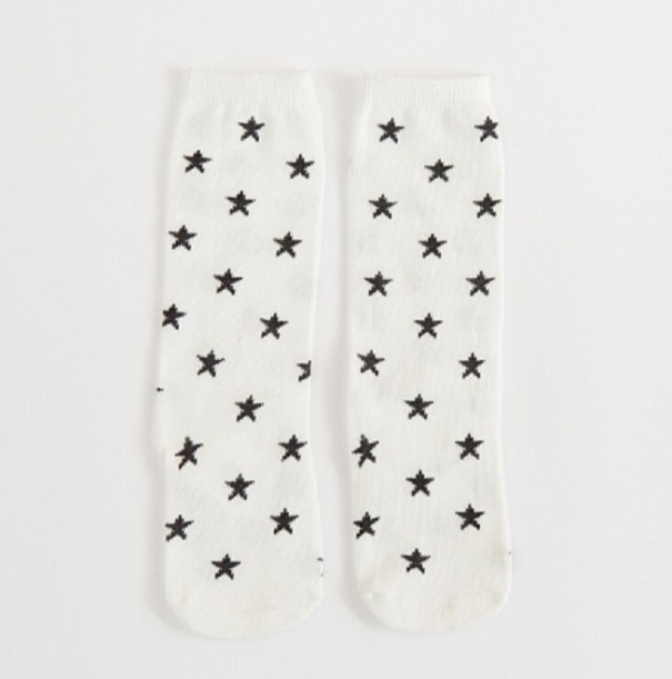 Chaussettes pour enfants avec des étoiles blanc 1-3 ans