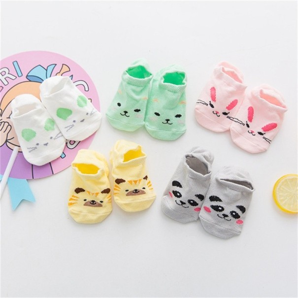 Chaussettes pour enfants avec motifs d'animaux - 5 paires 0-12 mois
