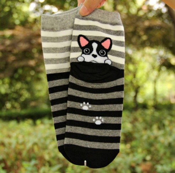 Chaussettes pour femmes avec des chiens 5