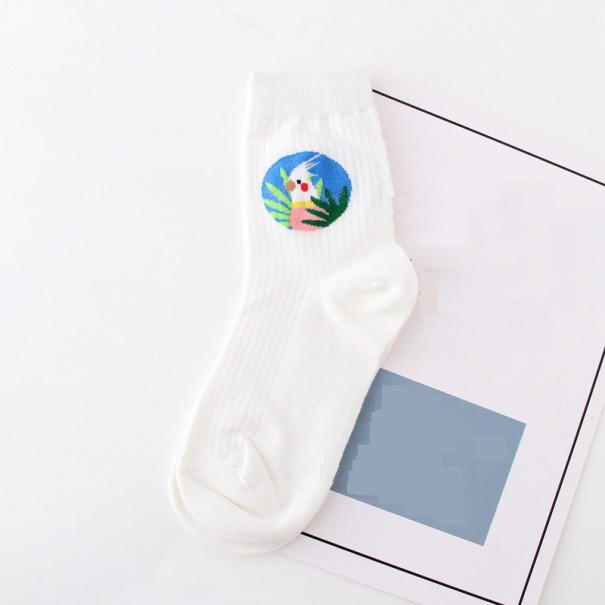 Chaussettes pour femmes avec des perroquets 2