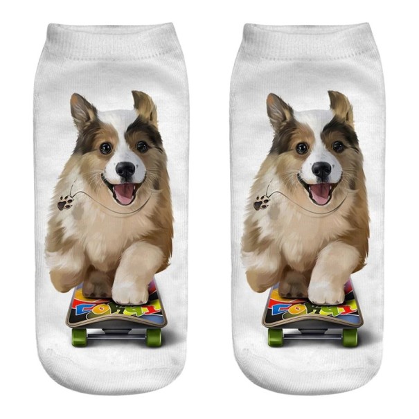 Chaussettes pour femmes avec imprimé de chiens 5