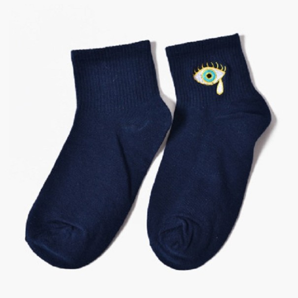 Chaussettes pour femmes avec un œil bleu foncé