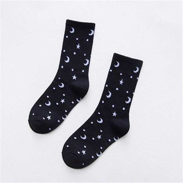 Chaussettes pour femmes - Ciel nocturne noir