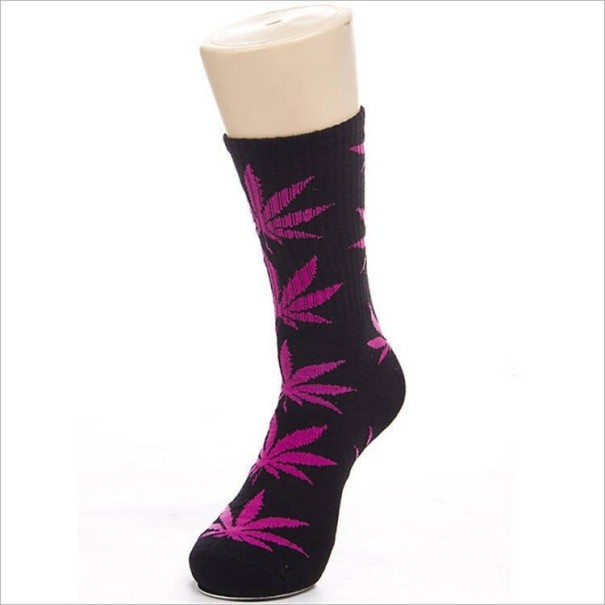 Chaussettes pour hommes avec motif de marijuana 17