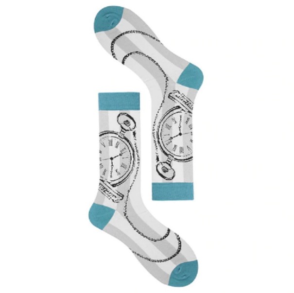 Chaussettes pour hommes - Montres gris