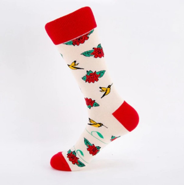 Chaussettes - Rose blanc