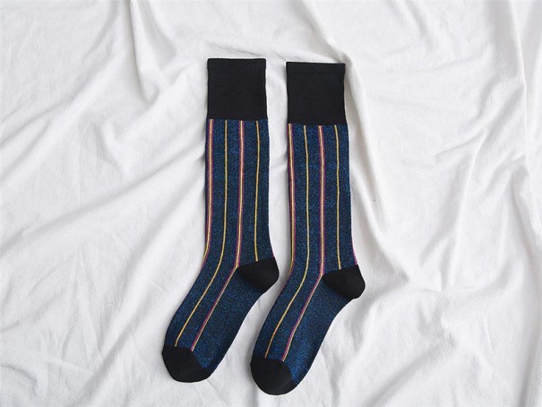Chaussettes scintillantes pour femmes bleu