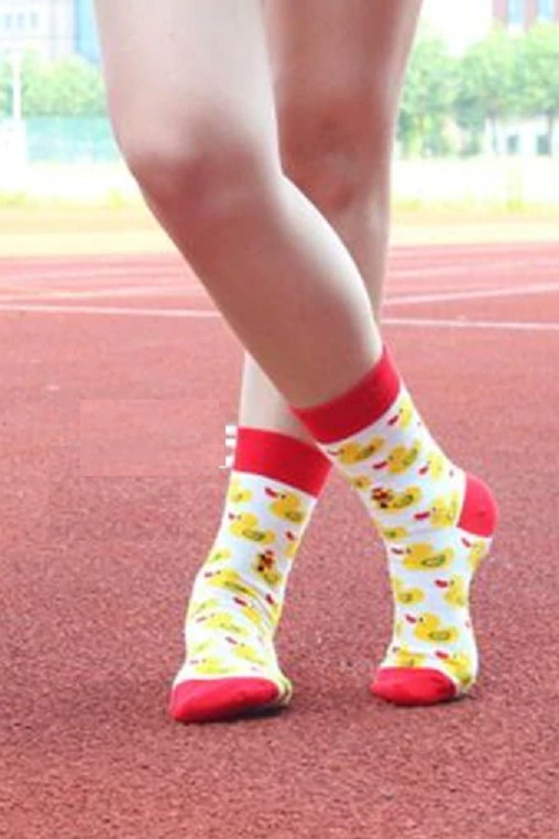 Chaussettes unisex - Canards blanc