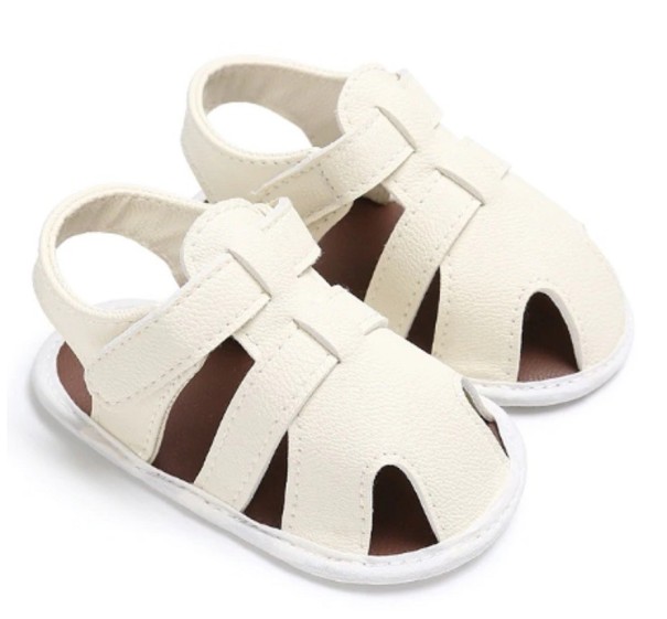 Chaussons d'été pour enfants blanc 6-12 mois
