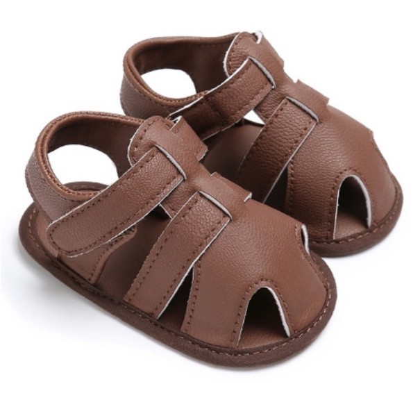 Chaussons d'été pour enfants marron 6-12 mois