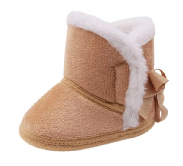 Chaussons d'hiver pour enfants A2570 marron 12-18 mois