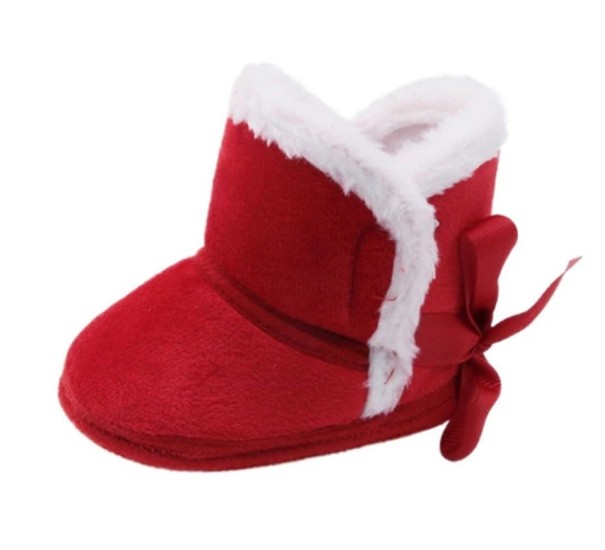 Chaussons d'hiver pour enfants A2570 rouge 12-18 mois