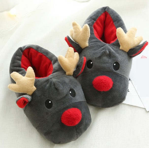 Chaussons de Noël pour femmes en forme de renne 38