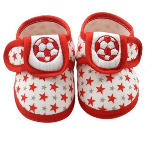 Chaussons pour garçons A244 rouge 12-18 mois