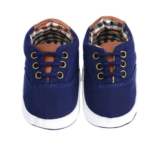 Chaussons pour garçons bleu 0-6 mois