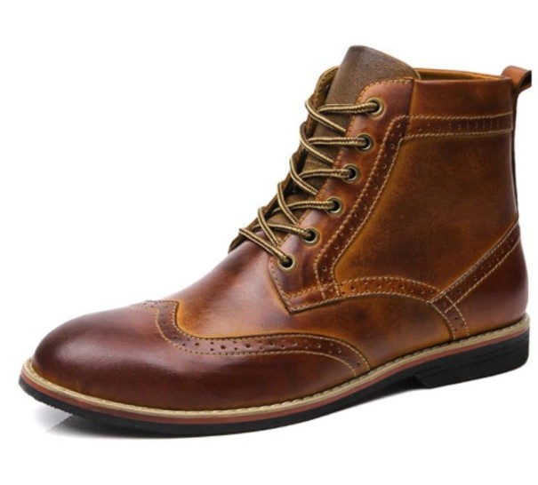 Chaussures à lacets pour hommes A928 marron 41