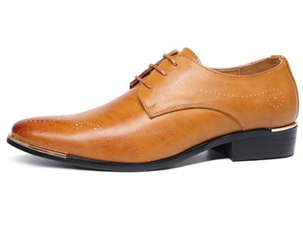 Chaussures à lacets pour hommes J1502 marron 44