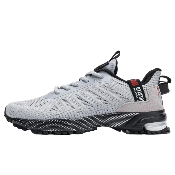 Chaussures de course pour hommes Semelle antidérapante Baskets pour hommes Respirantes Souples gris 46