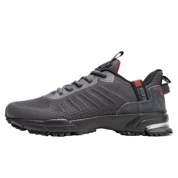 Chaussures de course pour hommes Semelle antidérapante Baskets pour hommes Respirantes Souples gris foncé 46