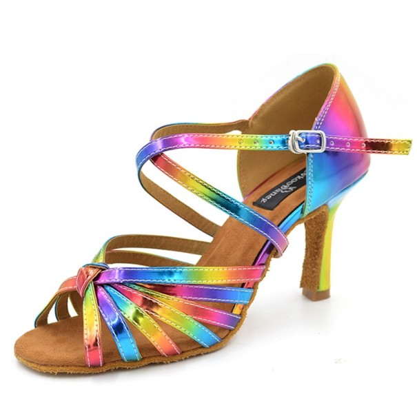 Chaussures de danse arc-en-ciel 39 5 cm