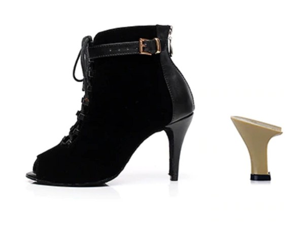 Chaussures de danse pour femmes A446 noir 38 6 cm