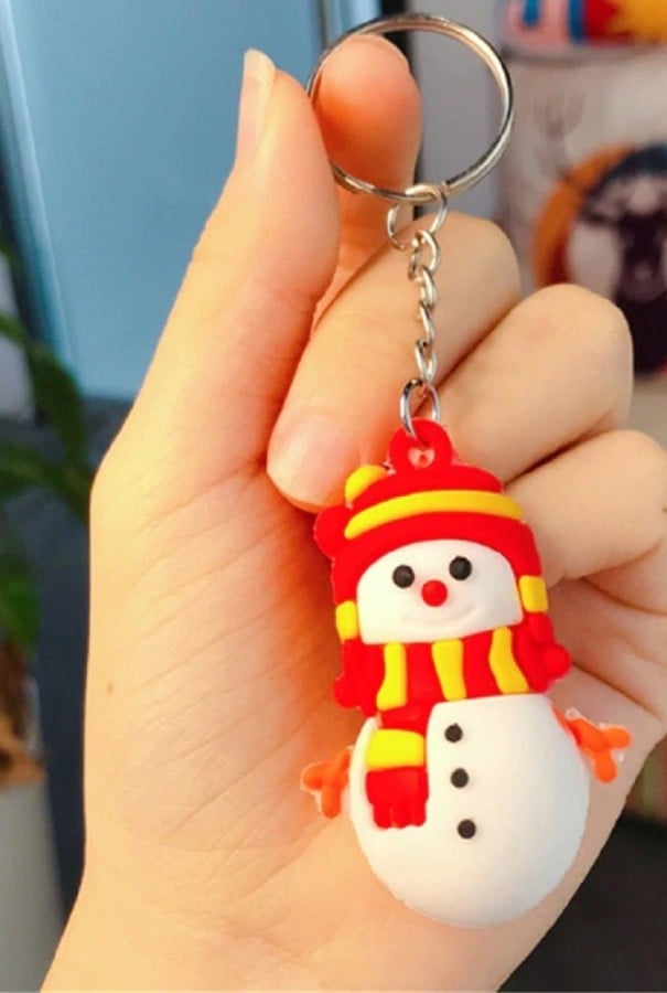 Chaveiro com ornamento de Natal 2