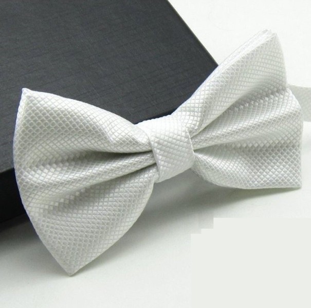 Checkered UNISEX Bow Tie J3510 white