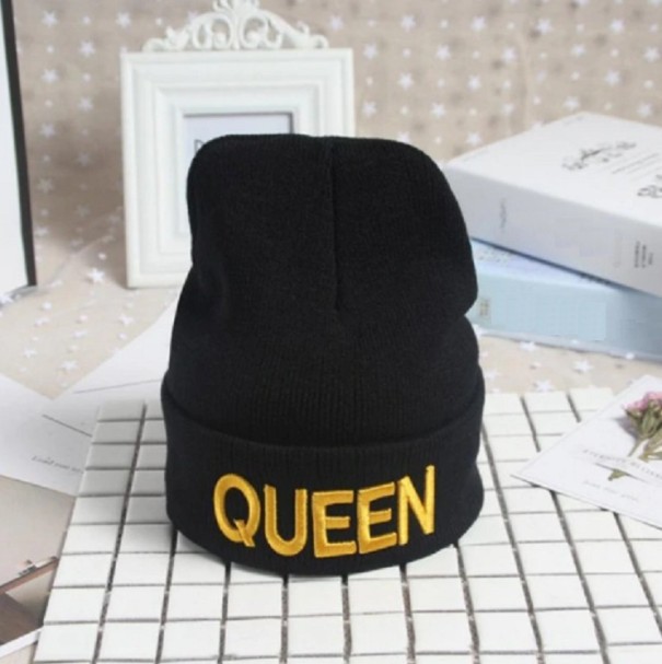 Χειμερινό καπέλο KING & QUEEN κίτρινο Queen