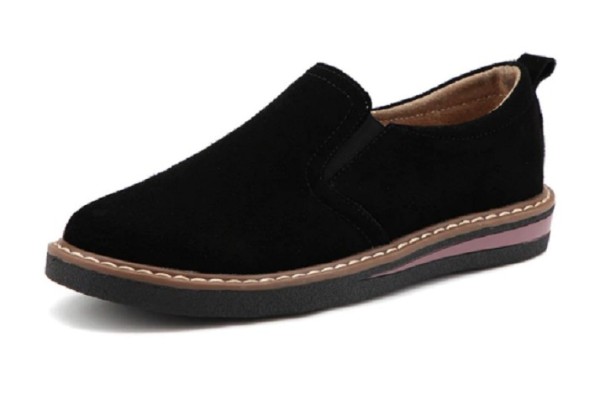 Chelsea-Wildleder-Loafer für Damen J1763 schwarz 35