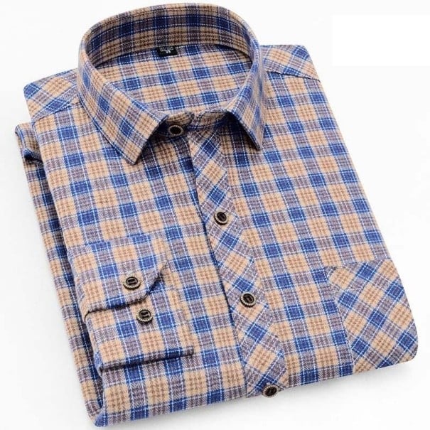 Chemise à carreaux pour homme F504 XS 10