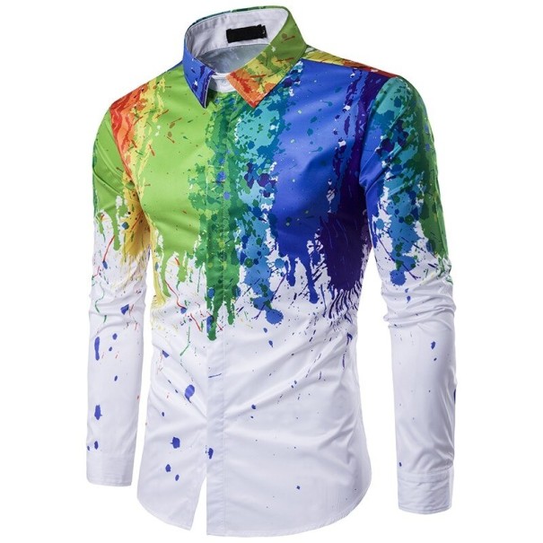 Chemise colorée pour homme F541 M 3