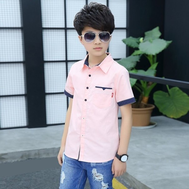 Chemise pour garçon L1804 rose 13