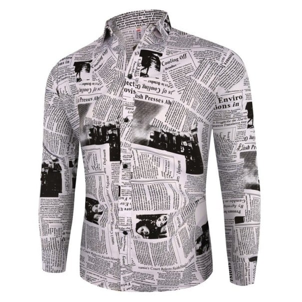 Chemise pour homme à imprimé F509 XL 1