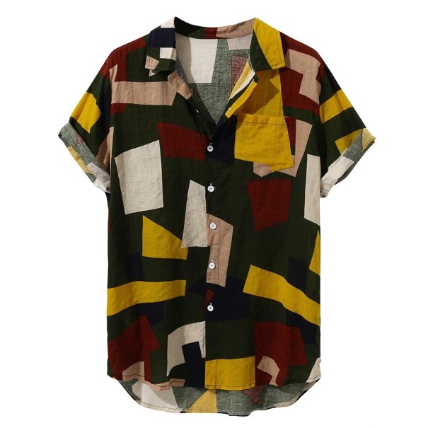 Chemise pour homme à manches courtes F606 XS 1