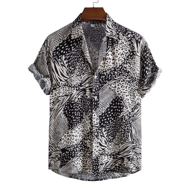 Chemise pour homme à manches courtes F804 XL 2