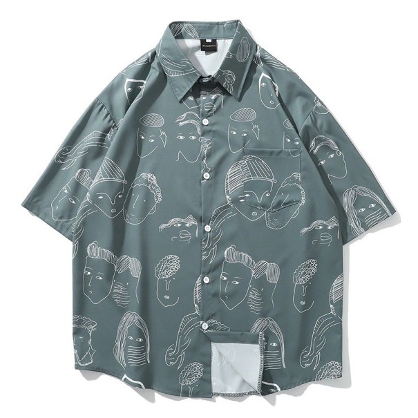 Chemise pour homme A3091 gris L